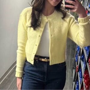 Butter Yellow Cardigan Sweater Spring - Women’s Spring Cardigan | Preppy Sweater